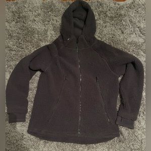 Champion Hoodie/Jacket Men Large Dark Brown Fleece Feel Full Zip Pockets Zip